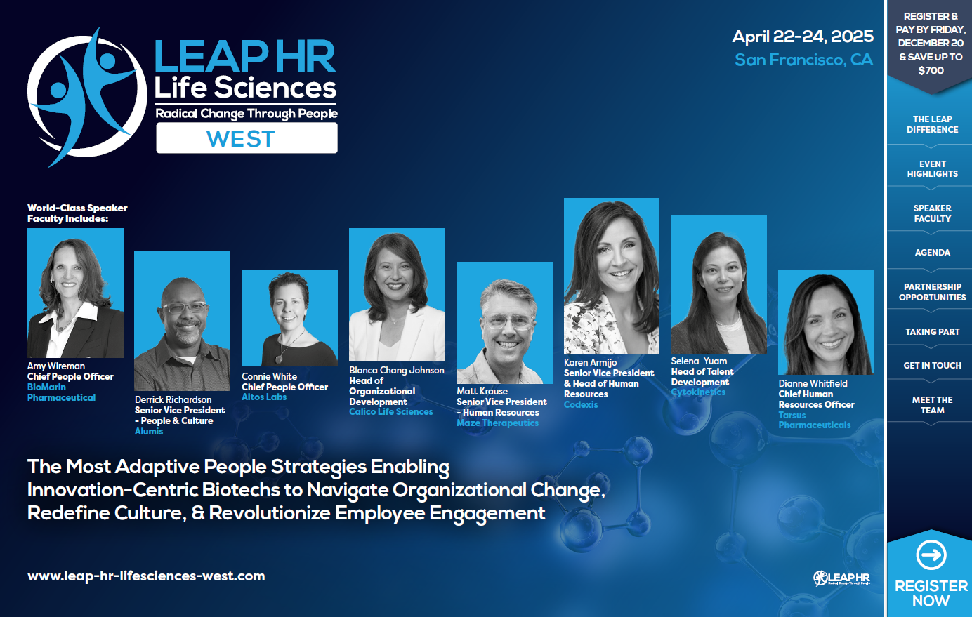 LEAP HR: Life Sciences West 2025 Brochure Cover